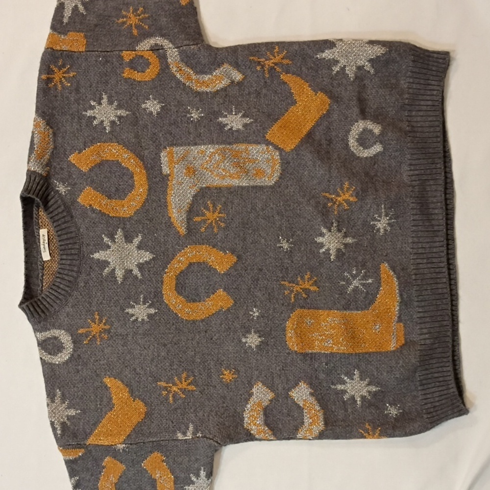 Midnight Cowgirl Giddy Up Sweater Cottagecore Sunday Up Size Medium - Picture 3 of 4